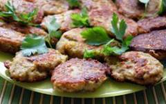 Recipes of different cutlets of beans with vegetables, cereals, chicken, sausage