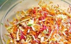 Recipes of vegetable dietary salads for weight loss