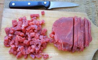Delicious chopped beef cutlets