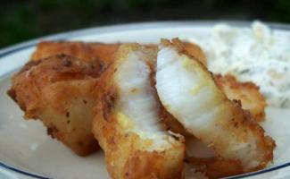 Fried halibut: fish recipe