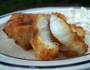 Fried halibut: fish recipe