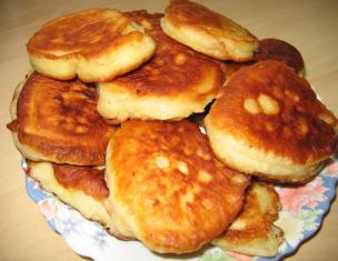 Fritters on milk without yeast - a step-by-step recipe with appetizing photos