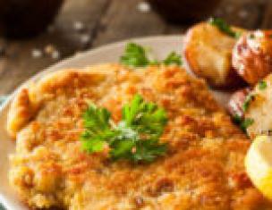 Pork in breadcrumbs: with an appetizing crust!